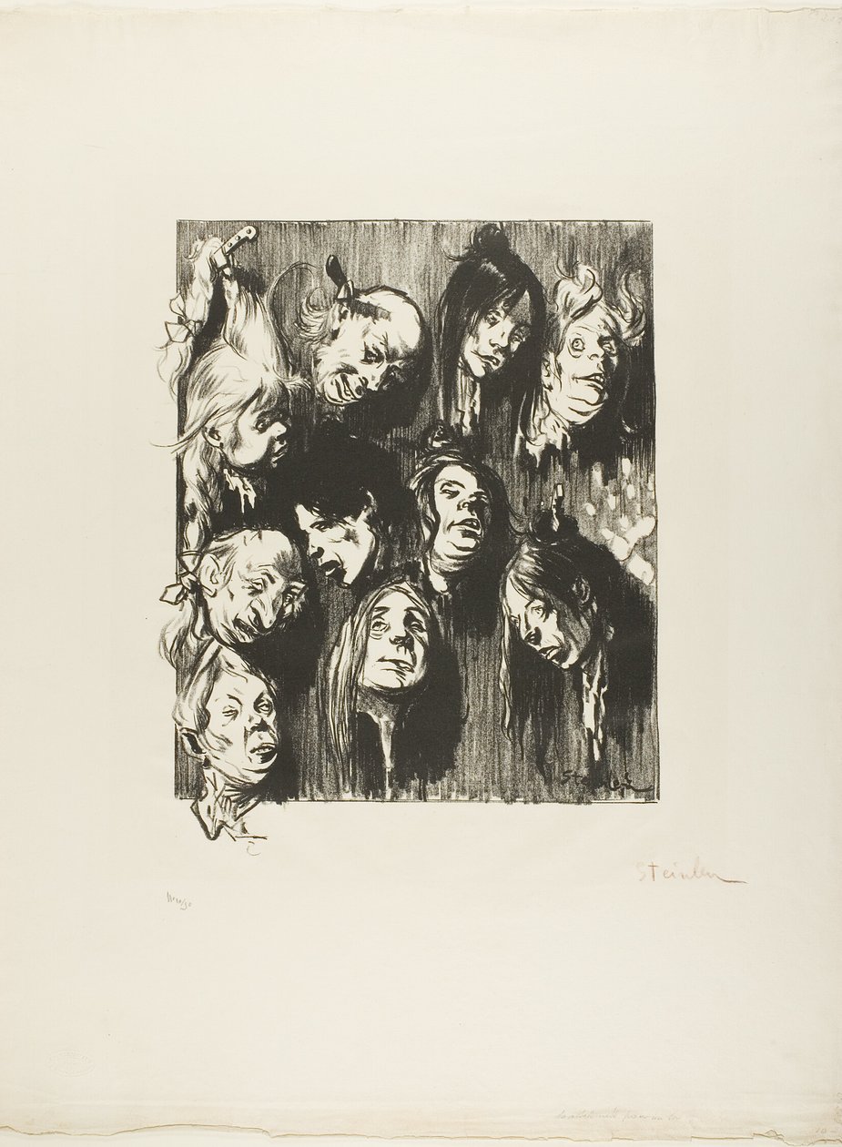 Ti snigmord for en krone af Théophile Alexandre Pierre Steinlen
