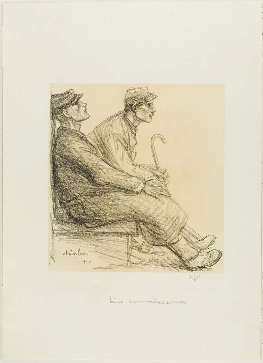 The Convalescents, planche to fra Actualités af Théophile Alexandre Pierre Steinlen