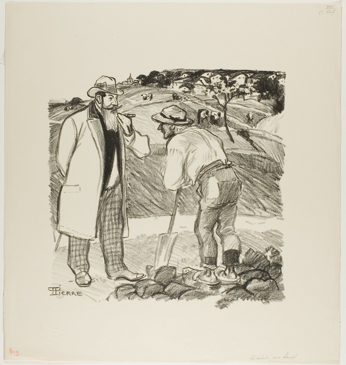 Inspektøren i marken af Théophile Alexandre Pierre Steinlen