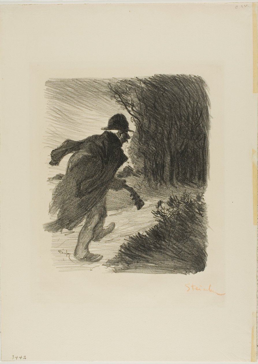 Skovens sangerinde af Théophile Alexandre Pierre Steinlen