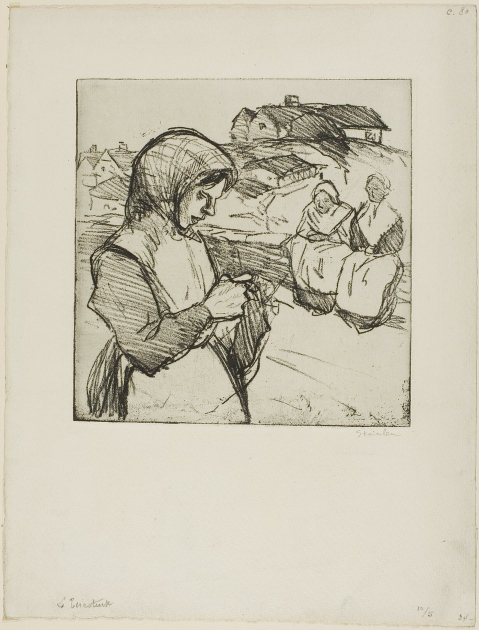 Strikkeren af Théophile Alexandre Pierre Steinlen