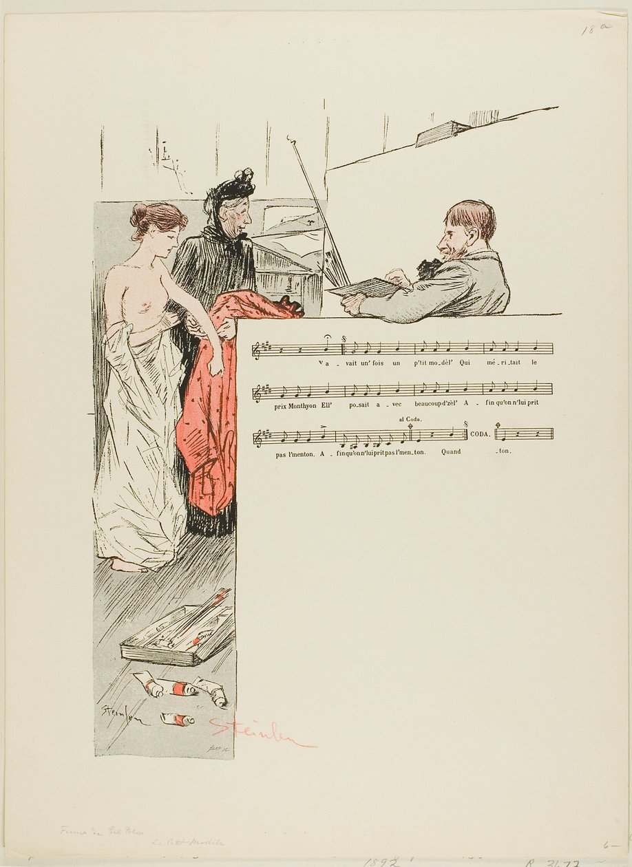 Den lille model af Théophile Alexandre Pierre Steinlen