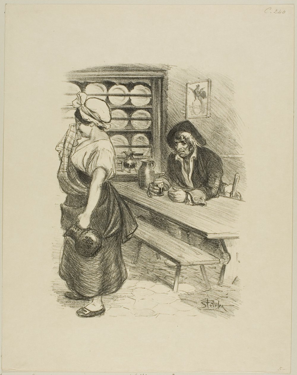 Sømandens tilbagevenden af Théophile Alexandre Pierre Steinlen