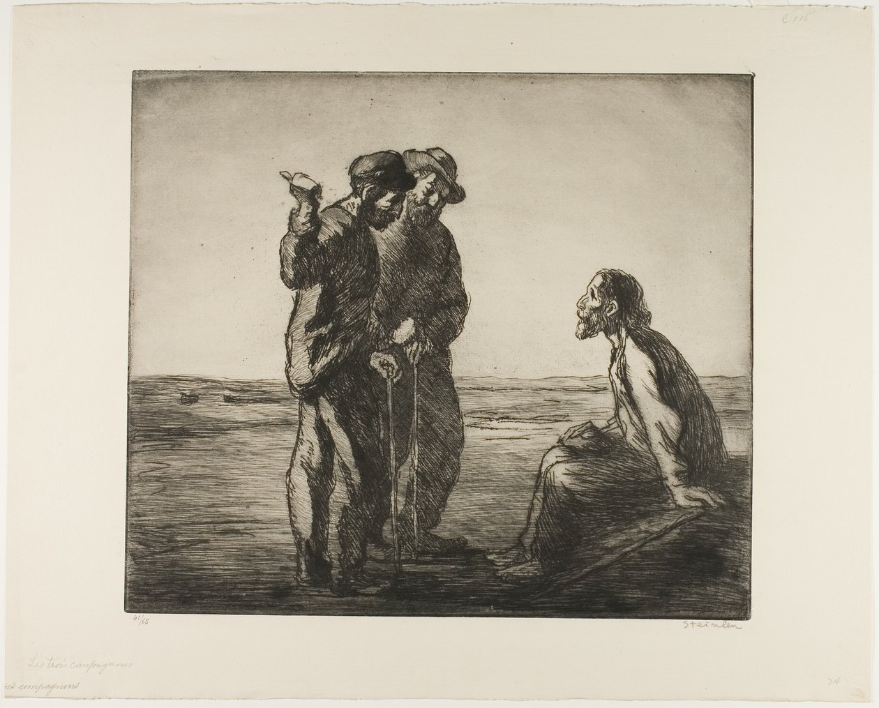 De tre ledsagere af Théophile Alexandre Pierre Steinlen