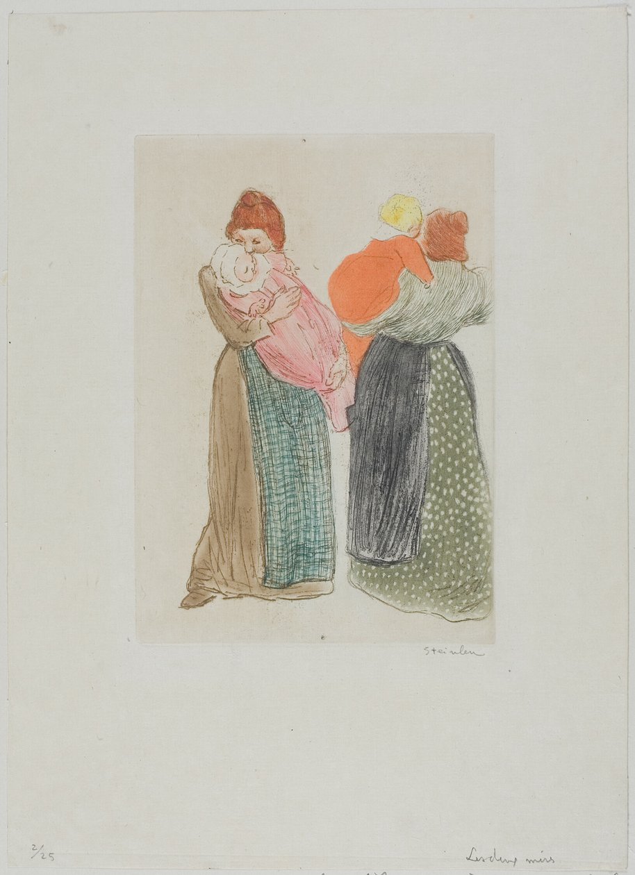 To mødre af Théophile Alexandre Pierre Steinlen
