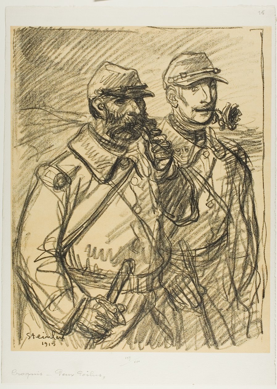To soldater af Théophile Alexandre Pierre Steinlen
