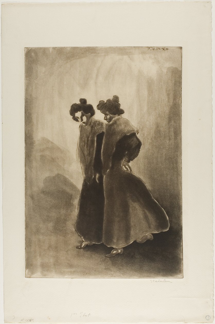 To kvinder af Théophile Alexandre Pierre Steinlen