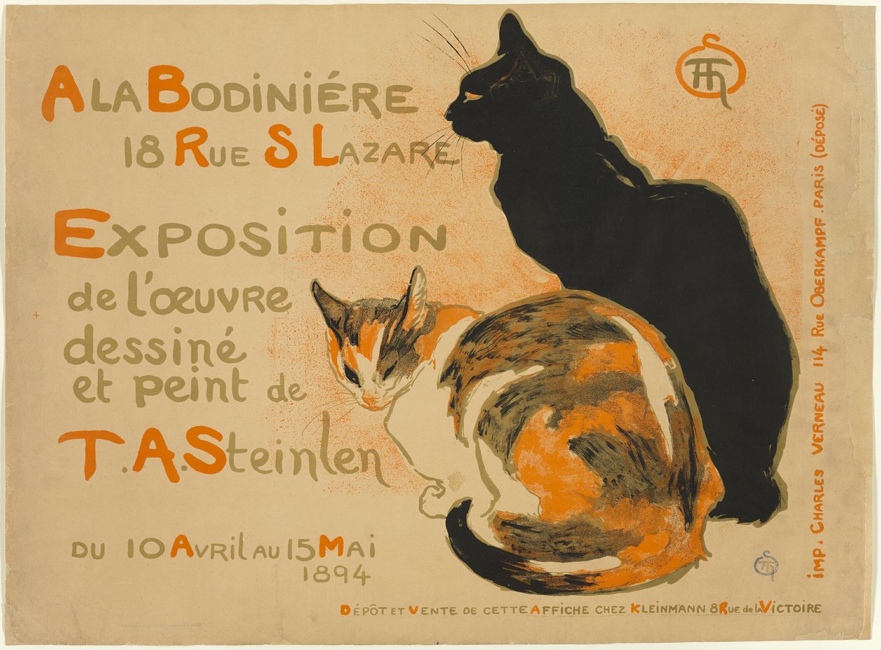 På La Bodiniére af Théophile Alexandre Pierre Steinlen