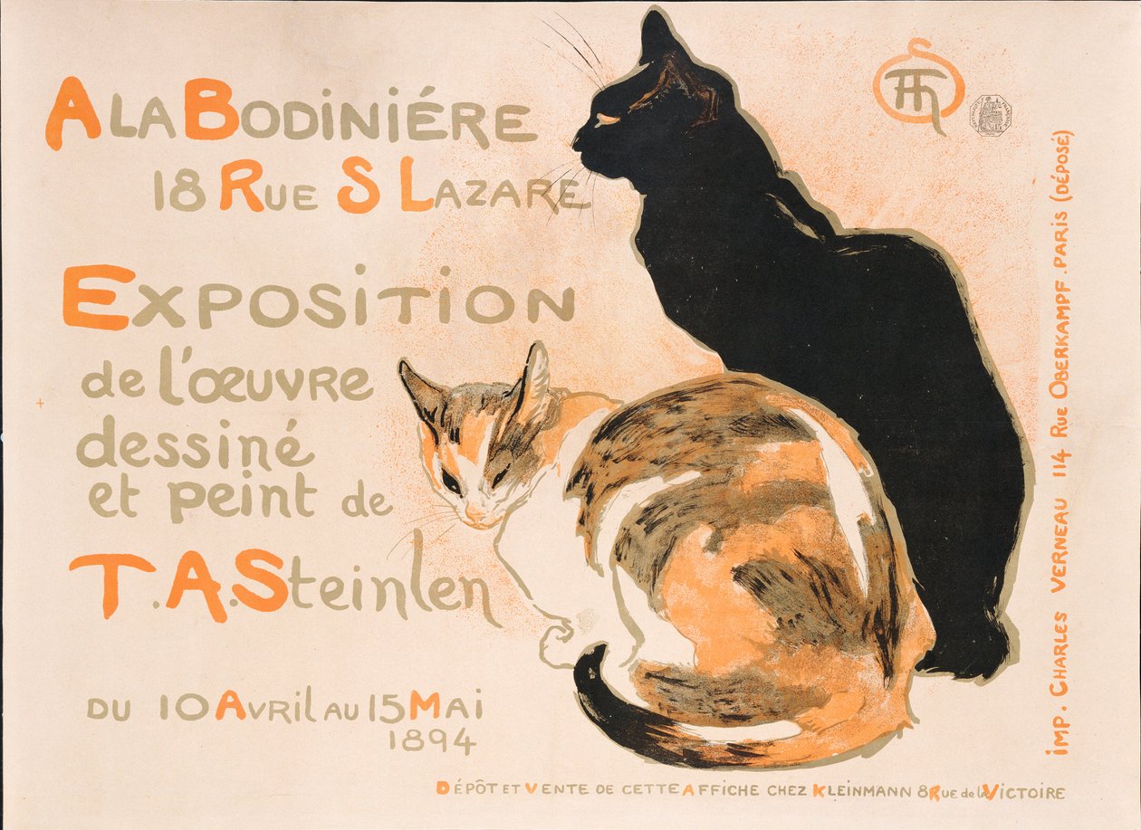 På Bodiniere, 1894 af Théophile Alexandre Steinlen