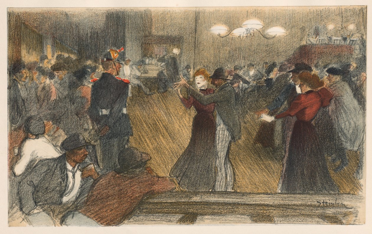 Bal de Barriere, 1898. af Théophile Alexandre Steinlen