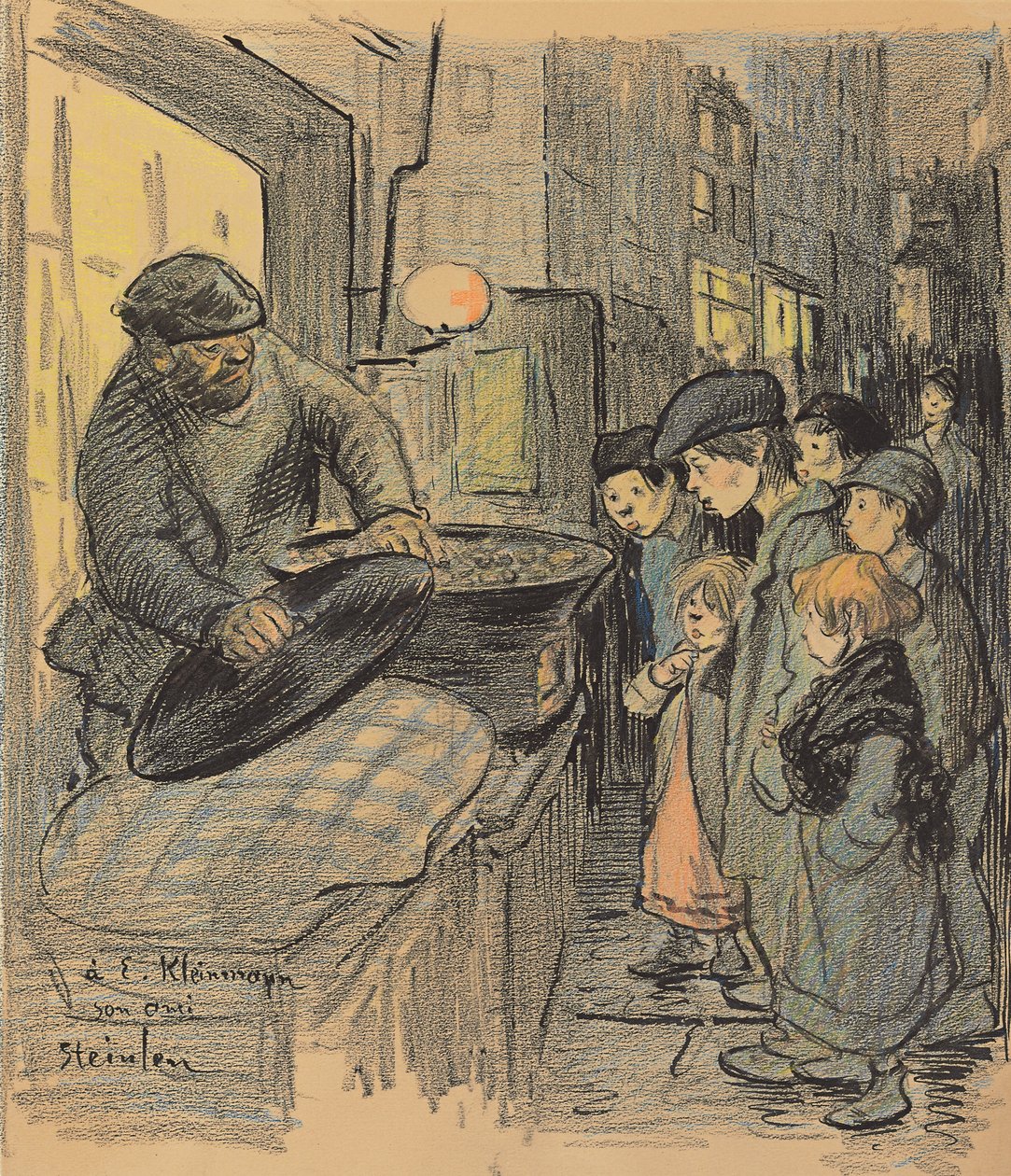 Kastanjesælger af Théophile Alexandre Steinlen