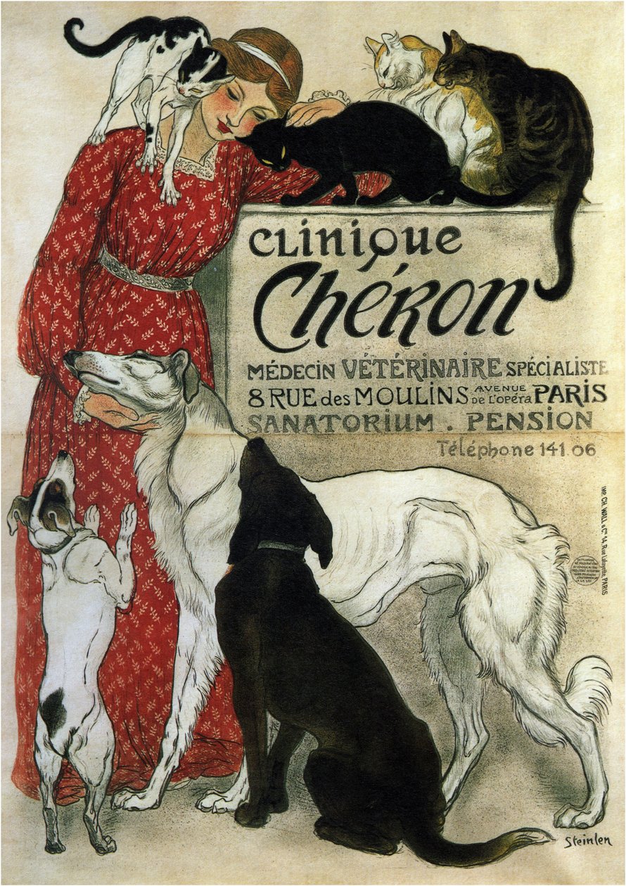 Cheron Clinic, 1905 af Théophile Alexandre Steinlen