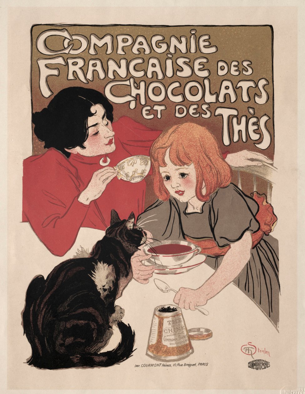 Compagnie Française des Chocolate et des Thés af Théophile Alexandre Steinlen
