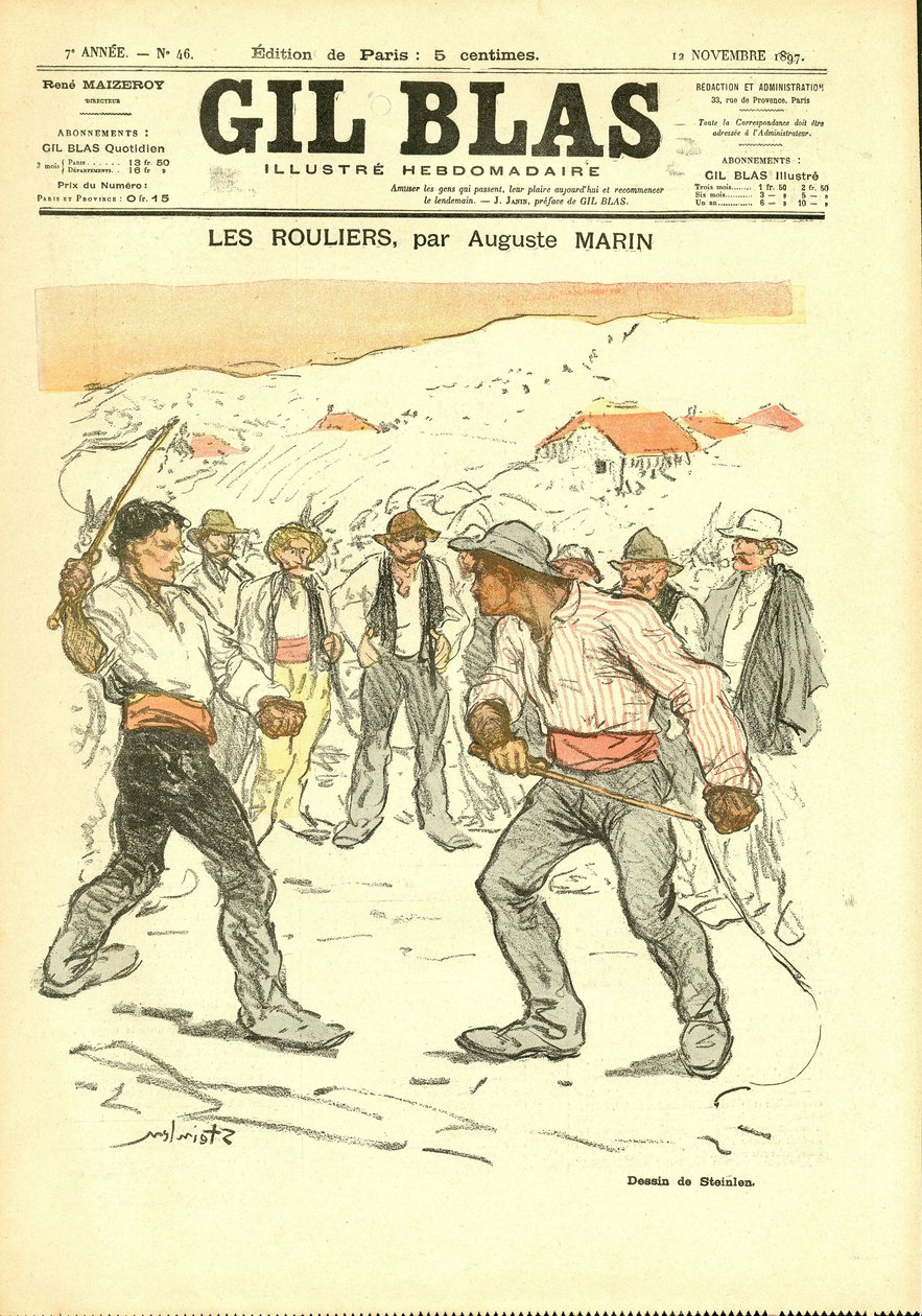 Cover af "" Gil Blas"" af Théophile Alexandre Steinlen