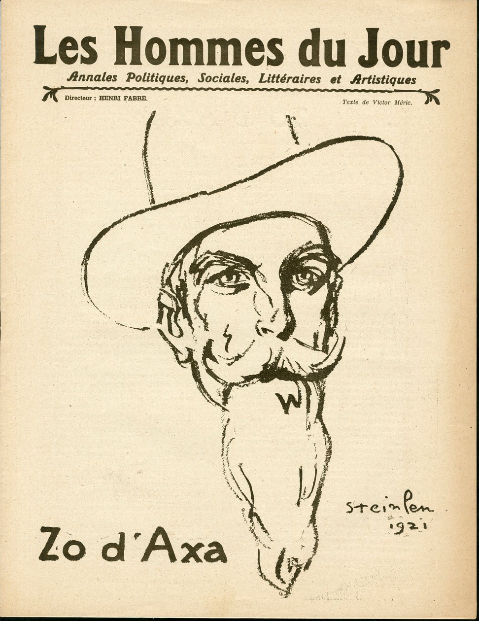 Cover af ""The Men of the Day"", Satirical in B & W af Théophile Alexandre Steinlen