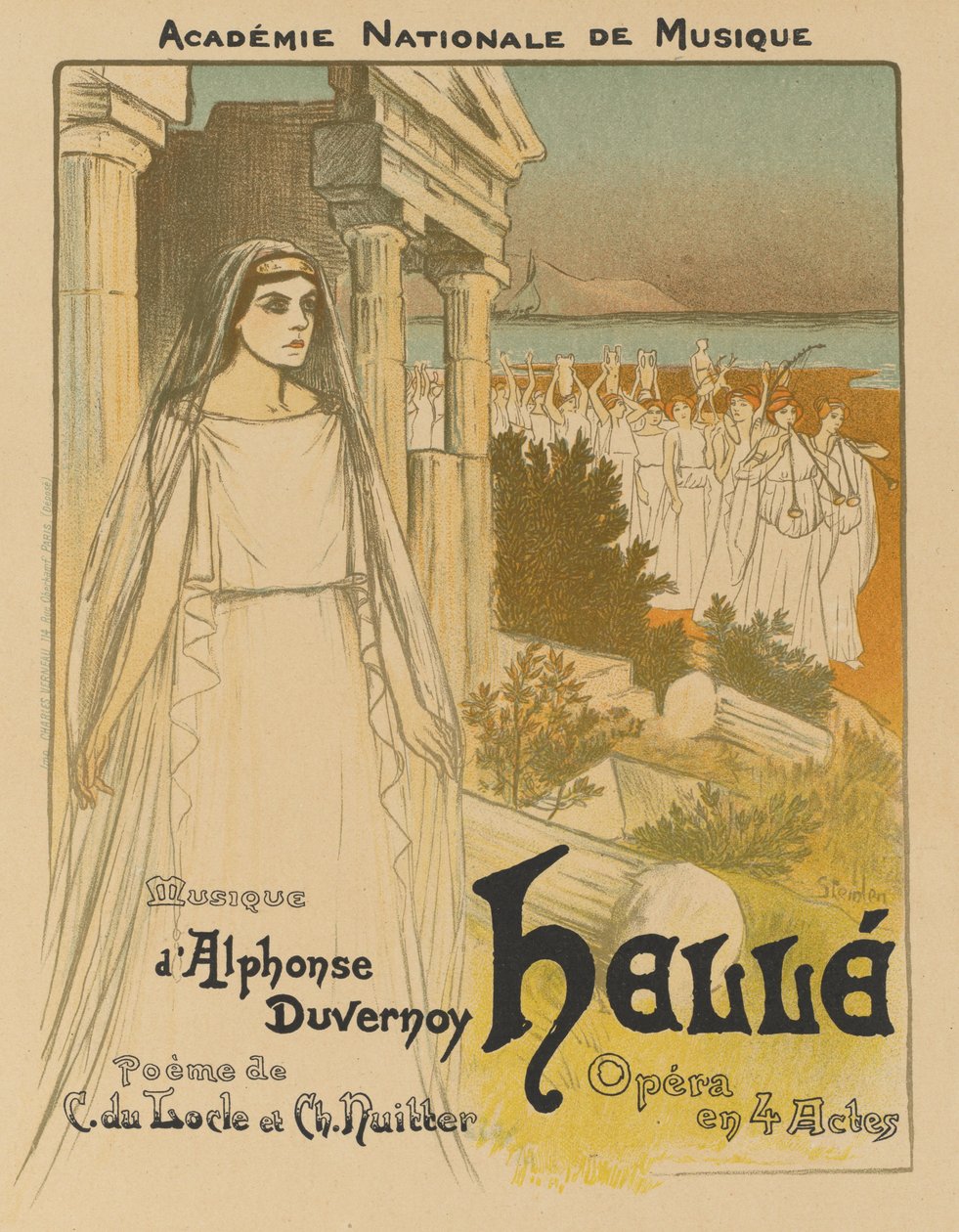 Hellé, 1896. af Théophile Alexandre Steinlen
