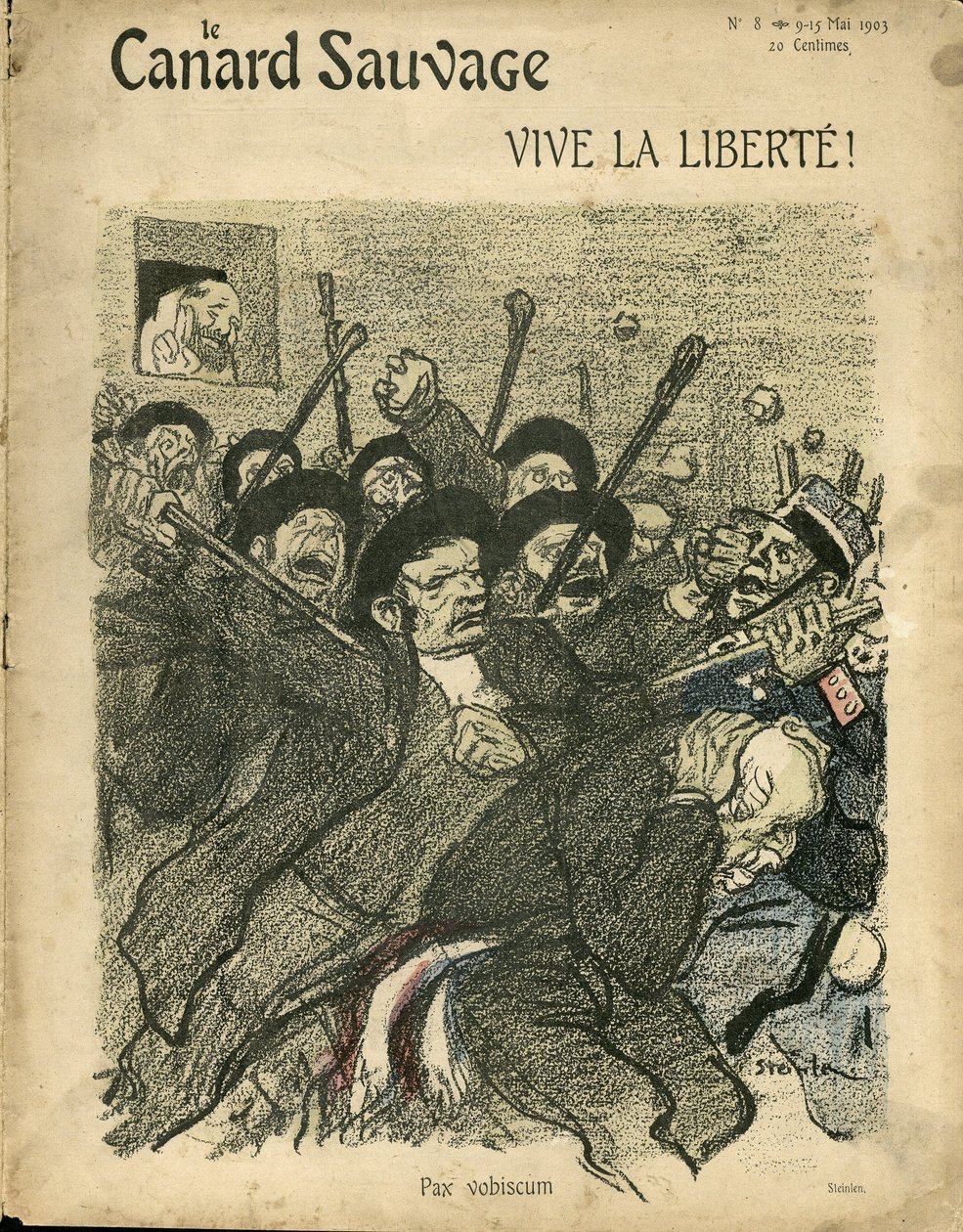 Illustration af Steinlen (1859-1923) til forsiden af Vildanden af Théophile Alexandre Steinlen