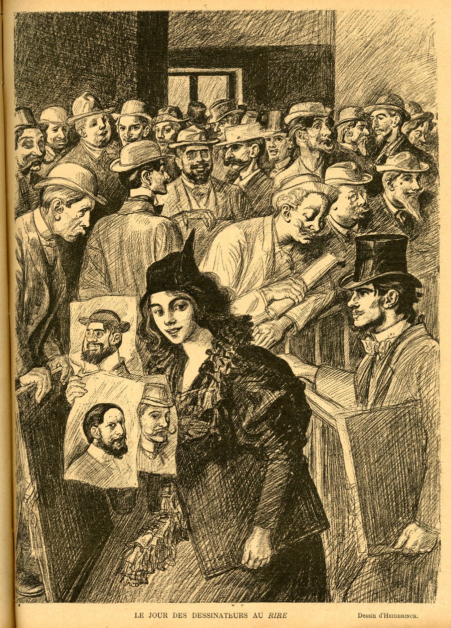 Illustration af Heidbrinck (1852-1914) i Le Rire af Théophile Alexandre Steinlen