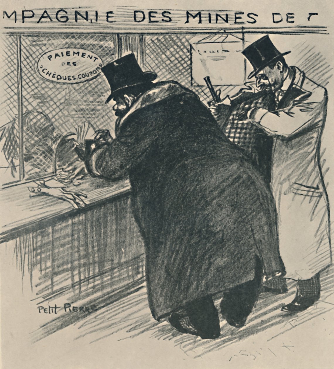Det opportunistiske flertal, 1919 af Théophile Alexandre Steinlen