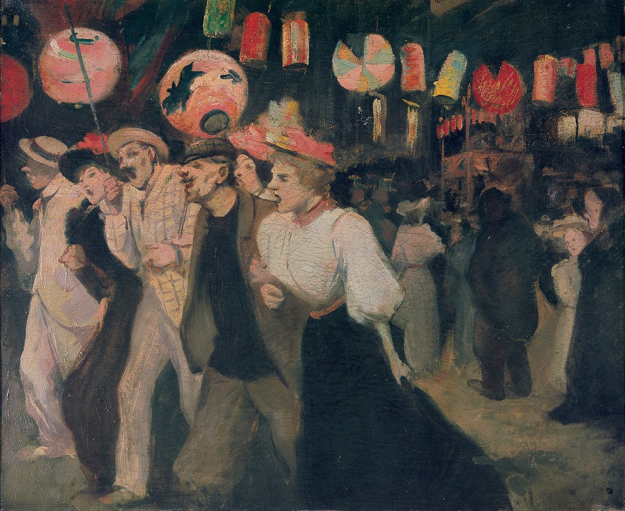 14. juli 1895 i Montmartre Montmartre, 14. juli 1895, 1895. af Théophile Alexandre Steinlen