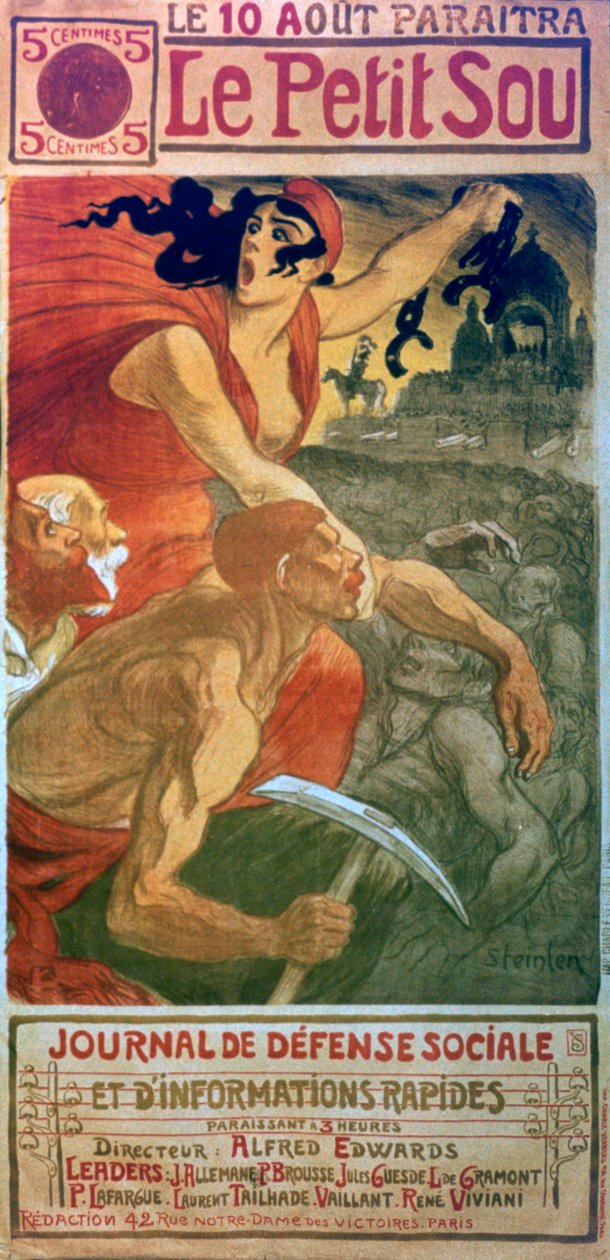 Le Petit Sou Socialist Magazine, c1879-1923 af Théophile Alexandre Steinlen