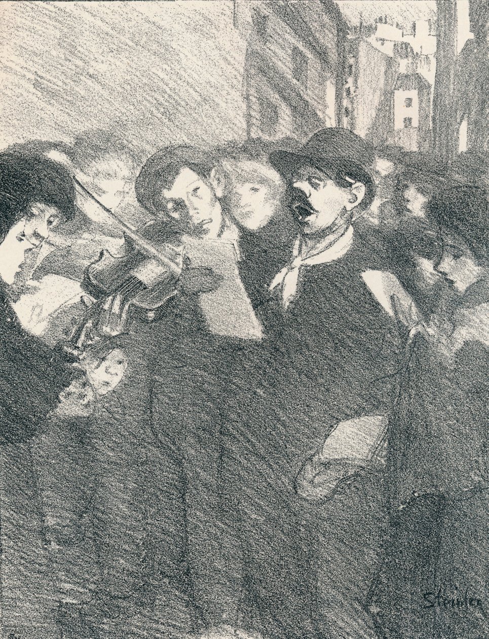 Lile Des Baisers fra Songs Of Women, 1897, 1898 af Théophile Alexandre Steinlen