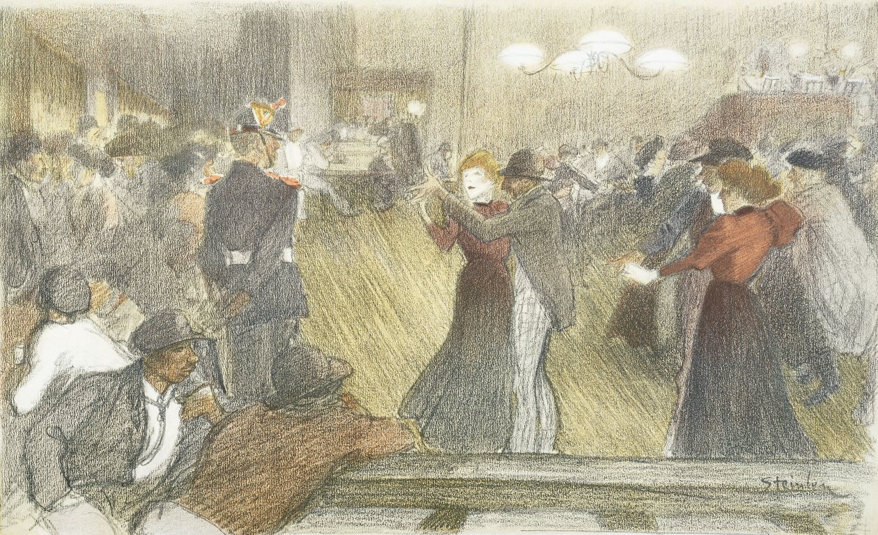 Lokal dans, 1897-1899 af Théophile Alexandre Steinlen