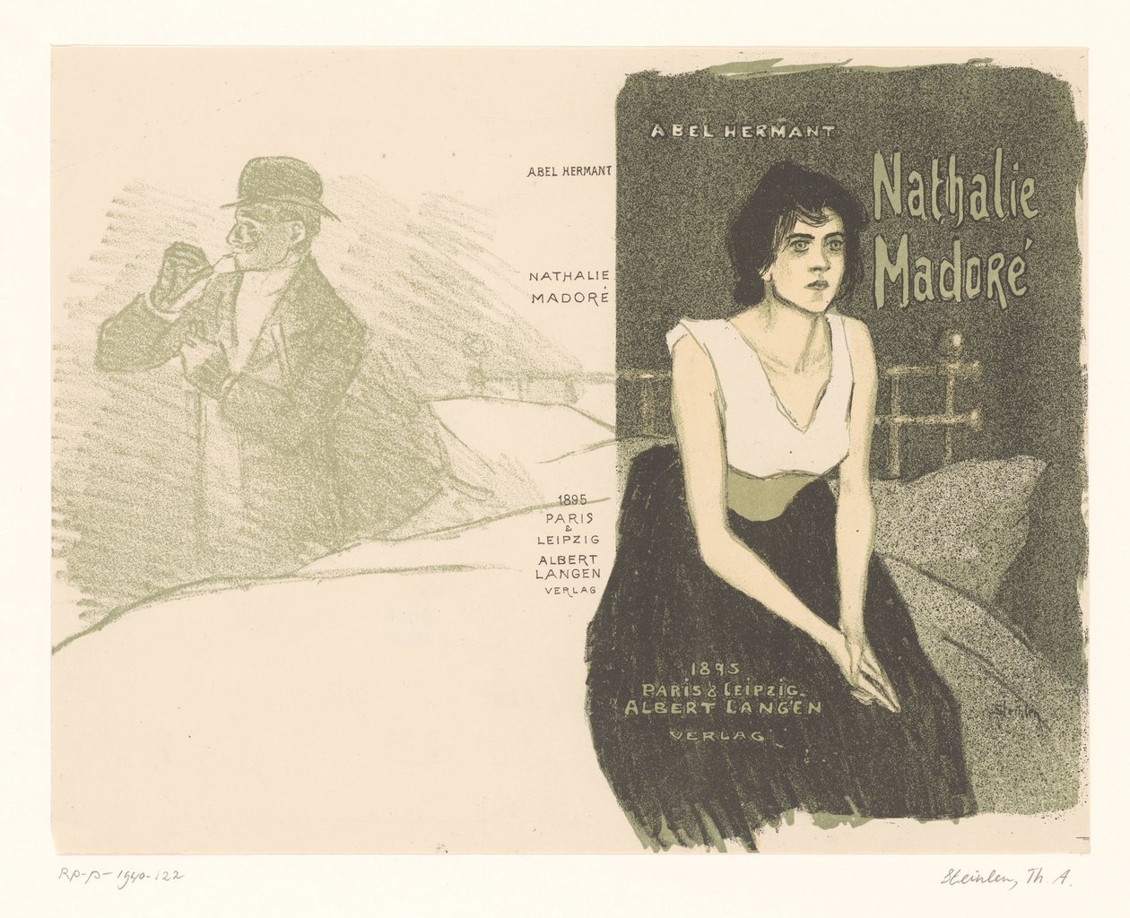 Coverdesign: Abel Hermant med Nathalie Madoré Nathalie Madore (titel på objekt) af Théophile Alexandre Steinlen