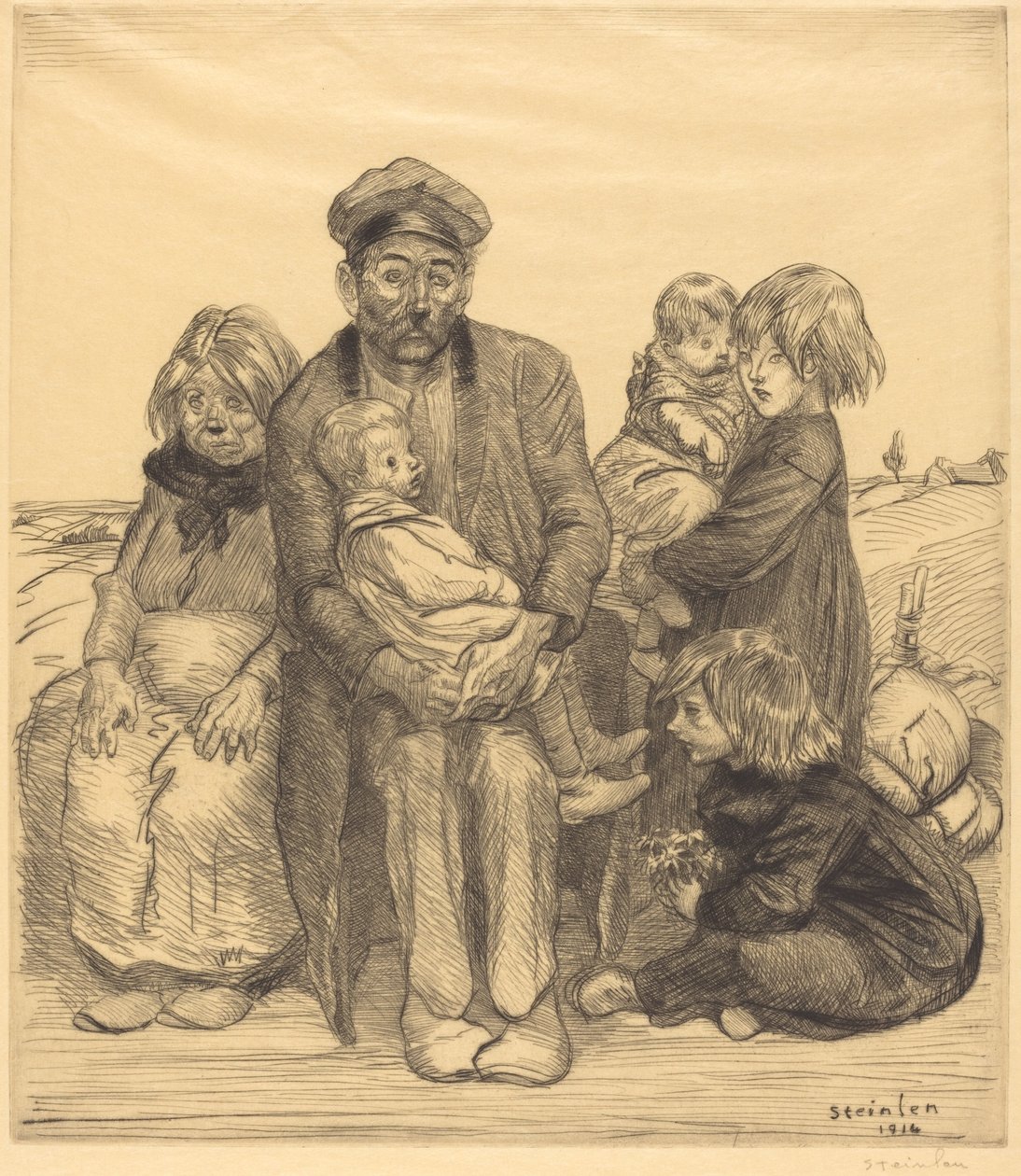 Fattige mennesker Fattige mennesker, 1914. af Théophile Alexandre Steinlen