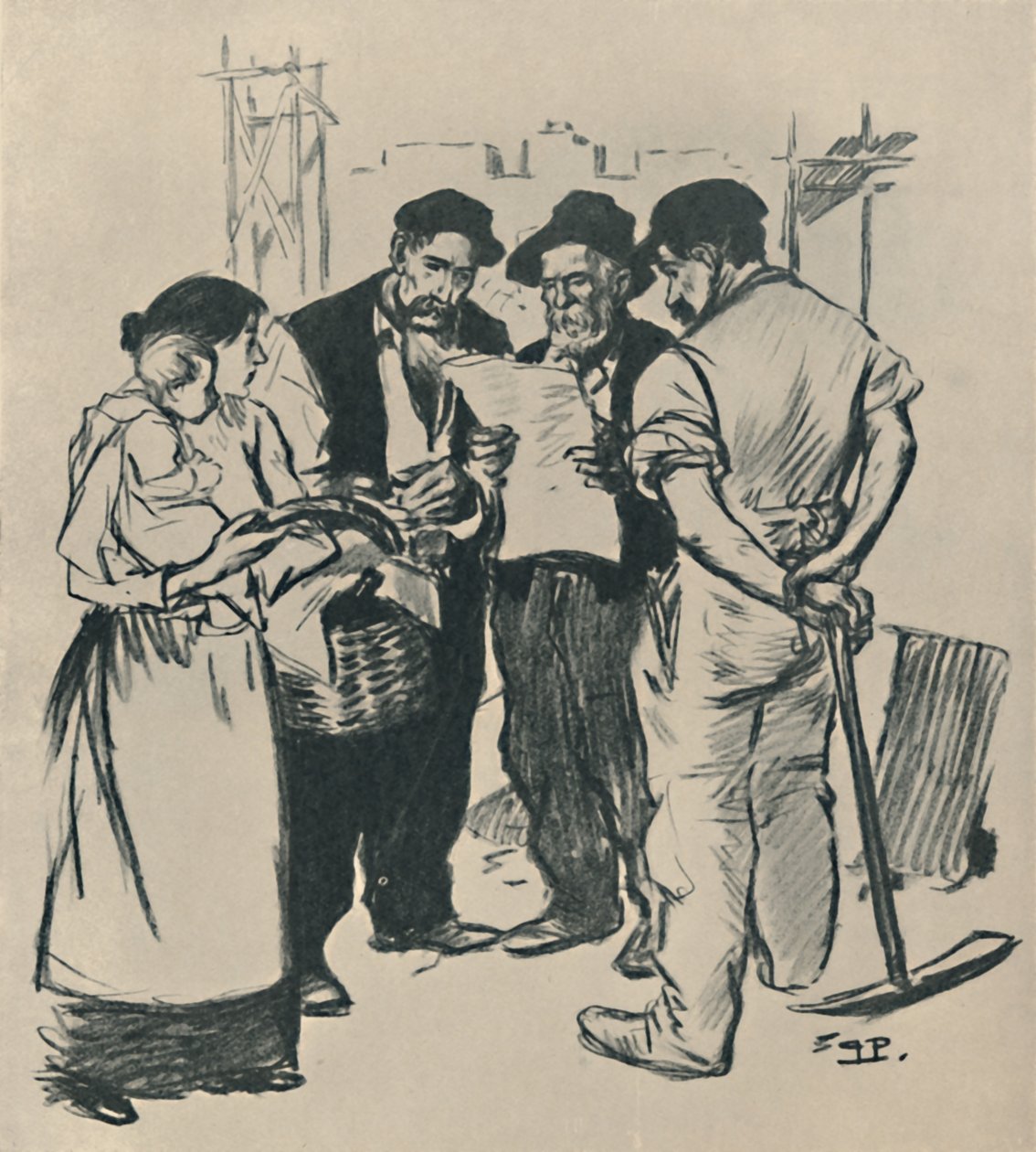 Throwback, c1894, 1919 af Théophile Alexandre Steinlen