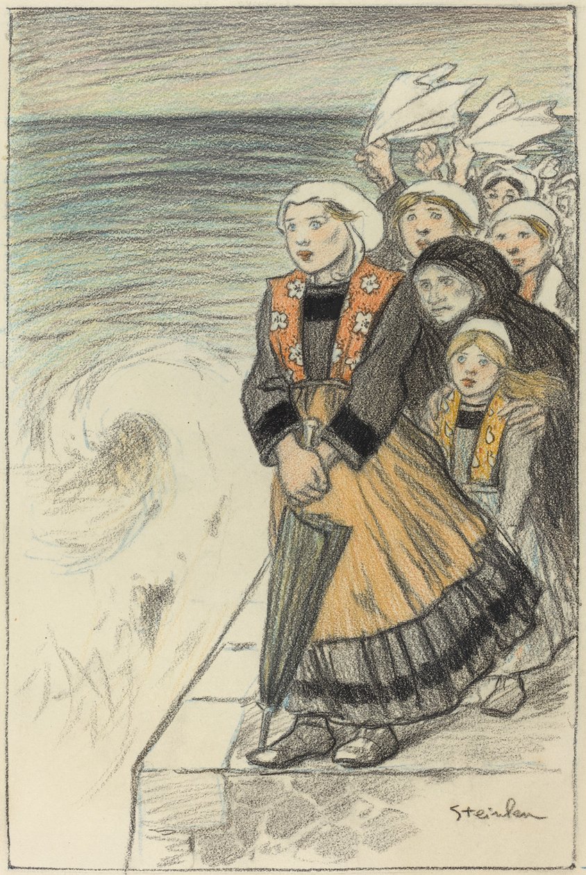 Sømandskoner, 1896. af Théophile Alexandre Steinlen
