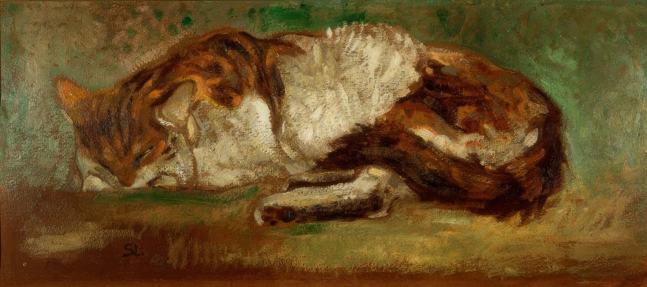 Th. A. Steinlen, sovende kat af Théophile Alexandre Steinlen