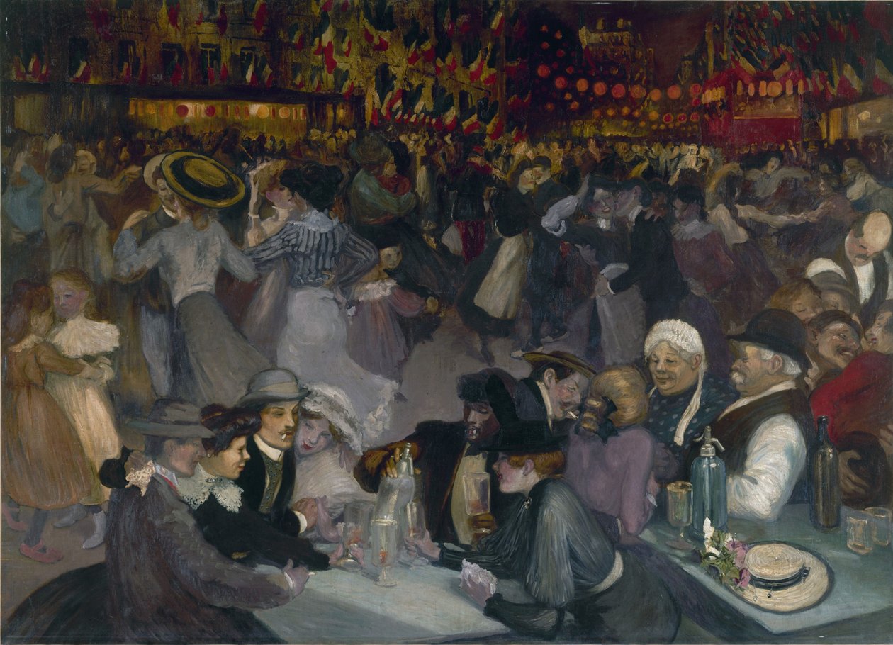 Balet den 14. juli af Théophile Alexandre Steinlen