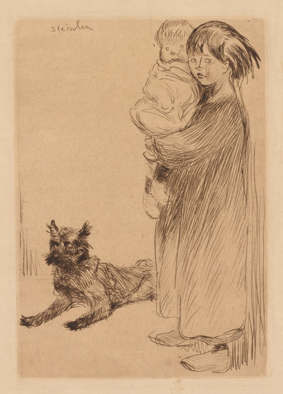 Den store søster (La Grande Soeur) af Théophile Alexandre Steinlen