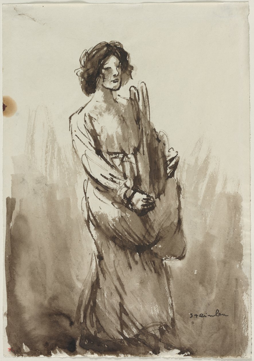 Brødbæreren, fjerde kvartal 19. århundrede eller første kvartal 20. århundrede. af Théophile Alexandre Steinlen