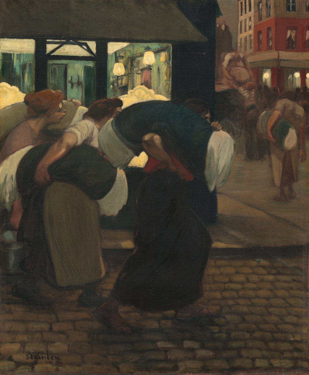 Vasketøjerne, 1899. af Théophile Alexandre Steinlen