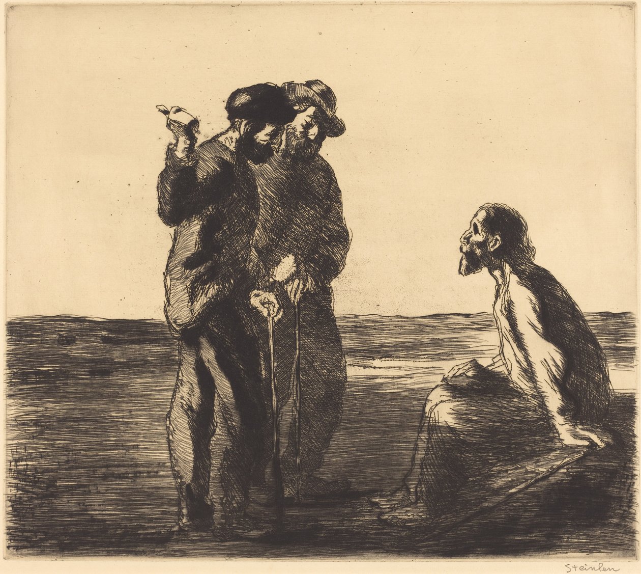 Tre ledsagere af Théophile Alexandre Steinlen