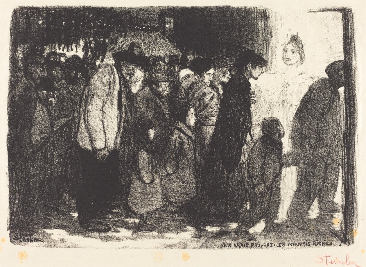 Til de sande fattige: de onde rige af Théophile Alexandre Steinlen