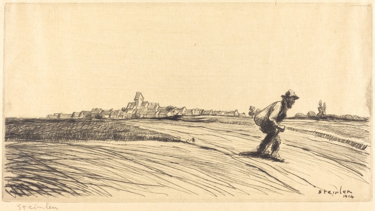 Tramp med bundt af Théophile Alexandre Steinlen