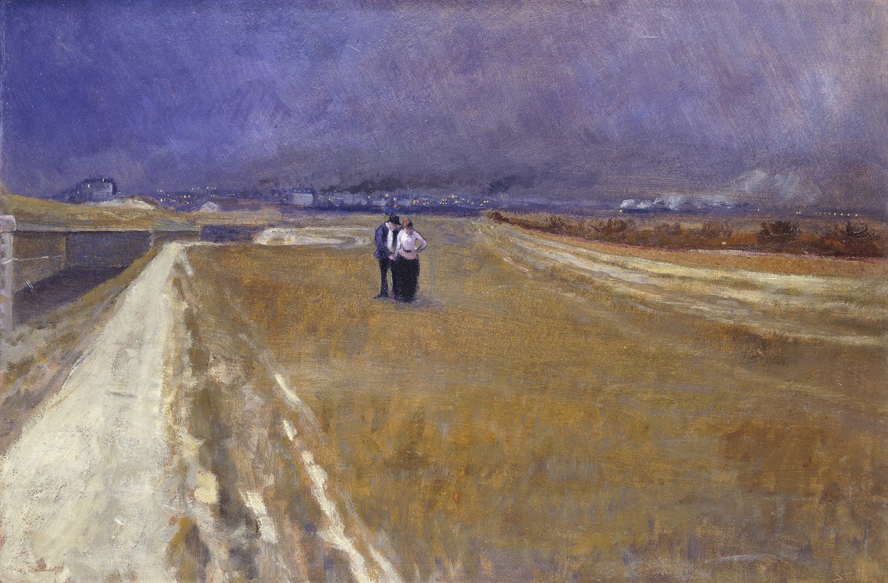 Gå ved siden af ​​jernbanen; Gå ved siden af ​​jernbanen, af Théophile Alexandre Steinlen