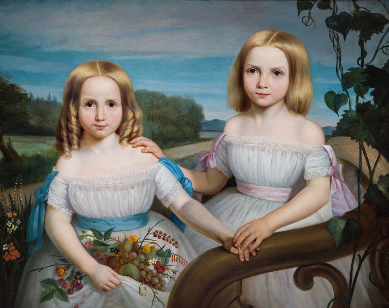 Olympe og Flore Chauveau af Théophile Hamel