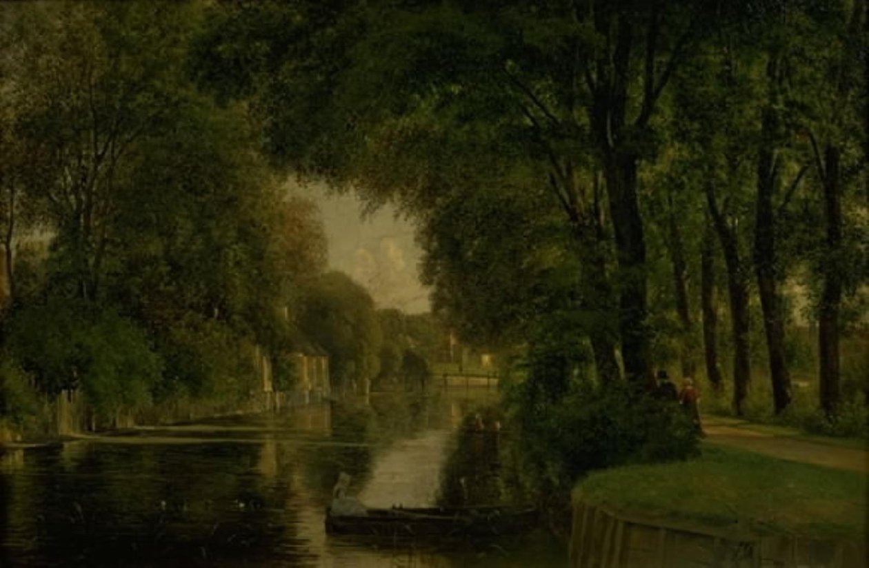 A Canal. Frederiksværk, Zealand af Thorald Brendstrup