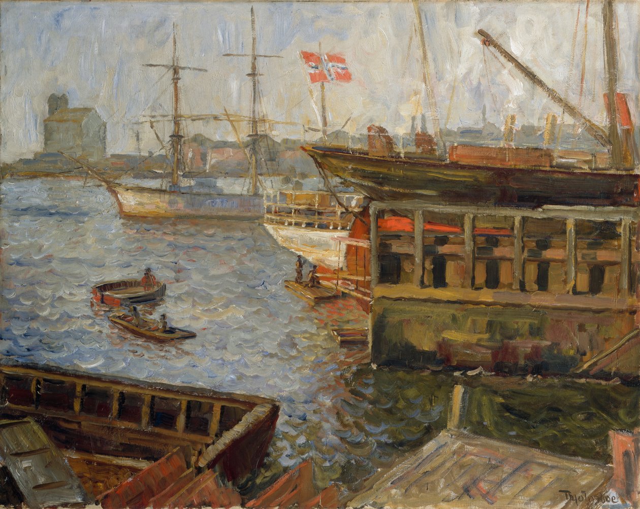 Fra Nyland, Oslo havn af Thorolf Holmboe