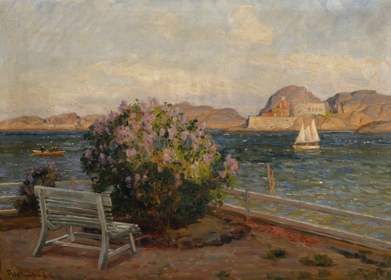 Fra Stavern (olie på lærred) af Thorolf Holmboe
