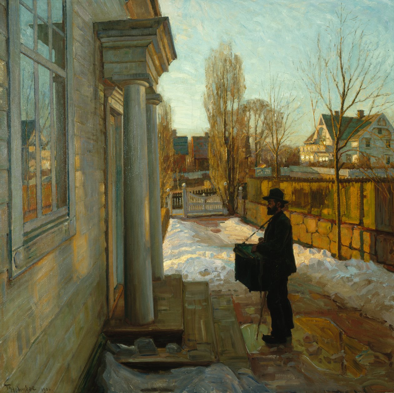 Uden titel (Orgelsliber) 1906 (olie på lærred) af Thorolf Holmboe