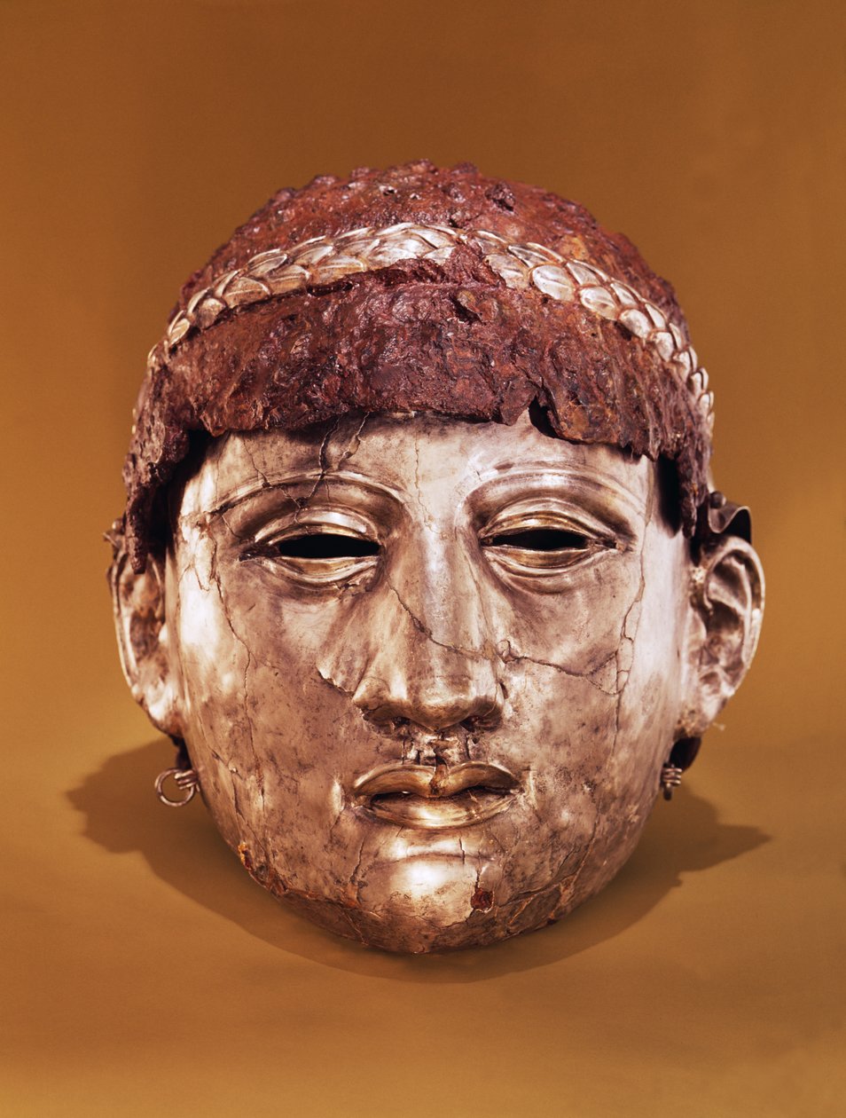 Hjelm i to dele (jern) af Thracian