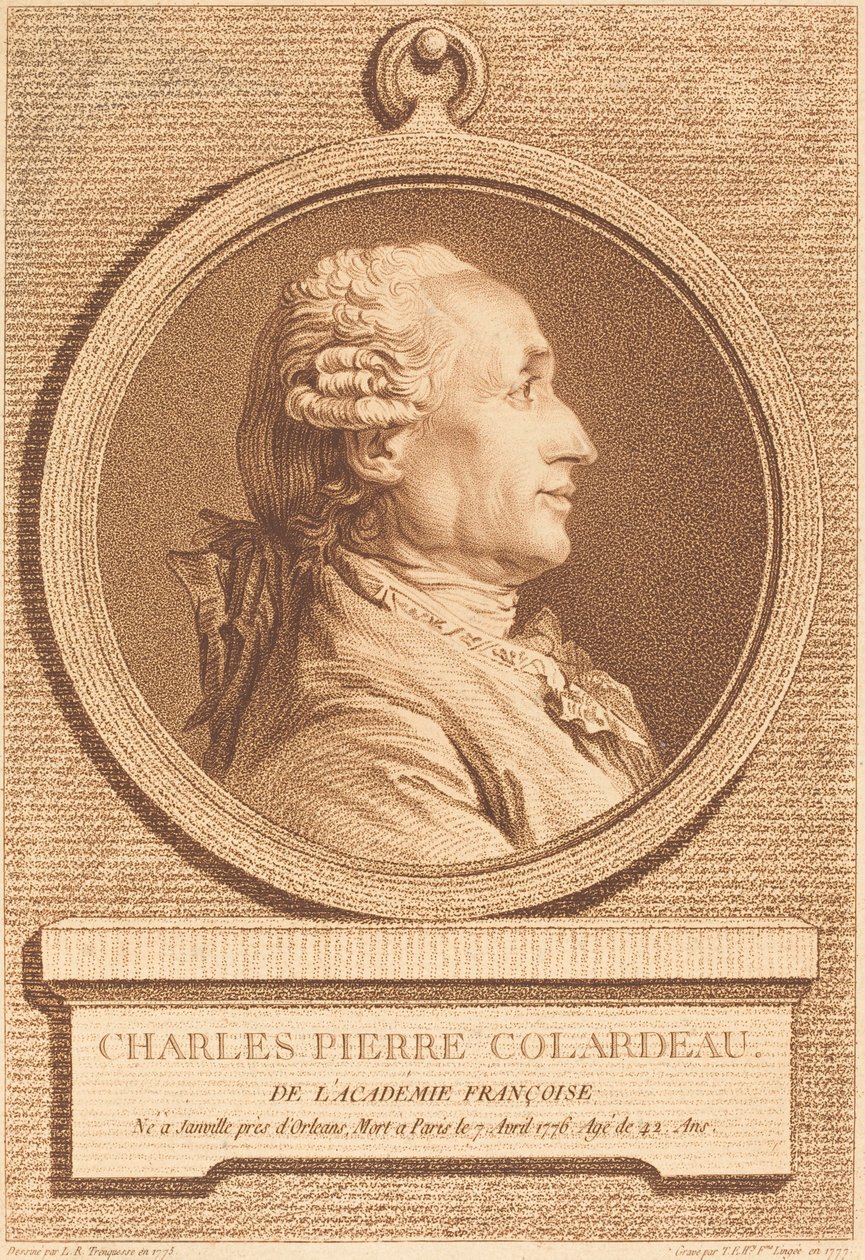 Charles Pierre Colardeau af Thérèse Éléonore Lingée after Louis Rolland Trinquesse