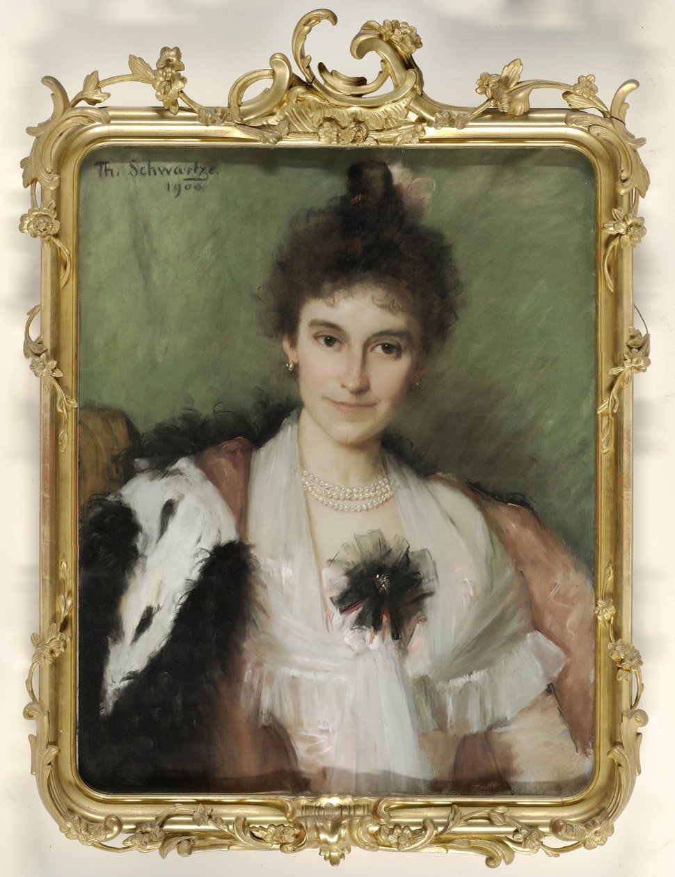 Amelia Eliza van Leeuwen (1862-1923). Hustru til Christiaan Bernard Tilanus, kirurg og ortopæd i Amsterdam af Thérèse Schwartze (signed by artist)