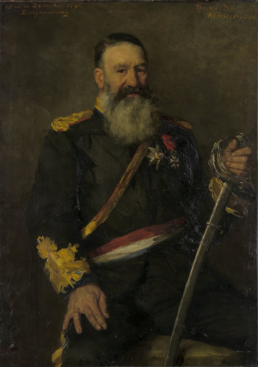 Piet J. Joubert (1831-1900). Generalkommandør for Den Sydafrikanske Republik af Thérèse Schwartze