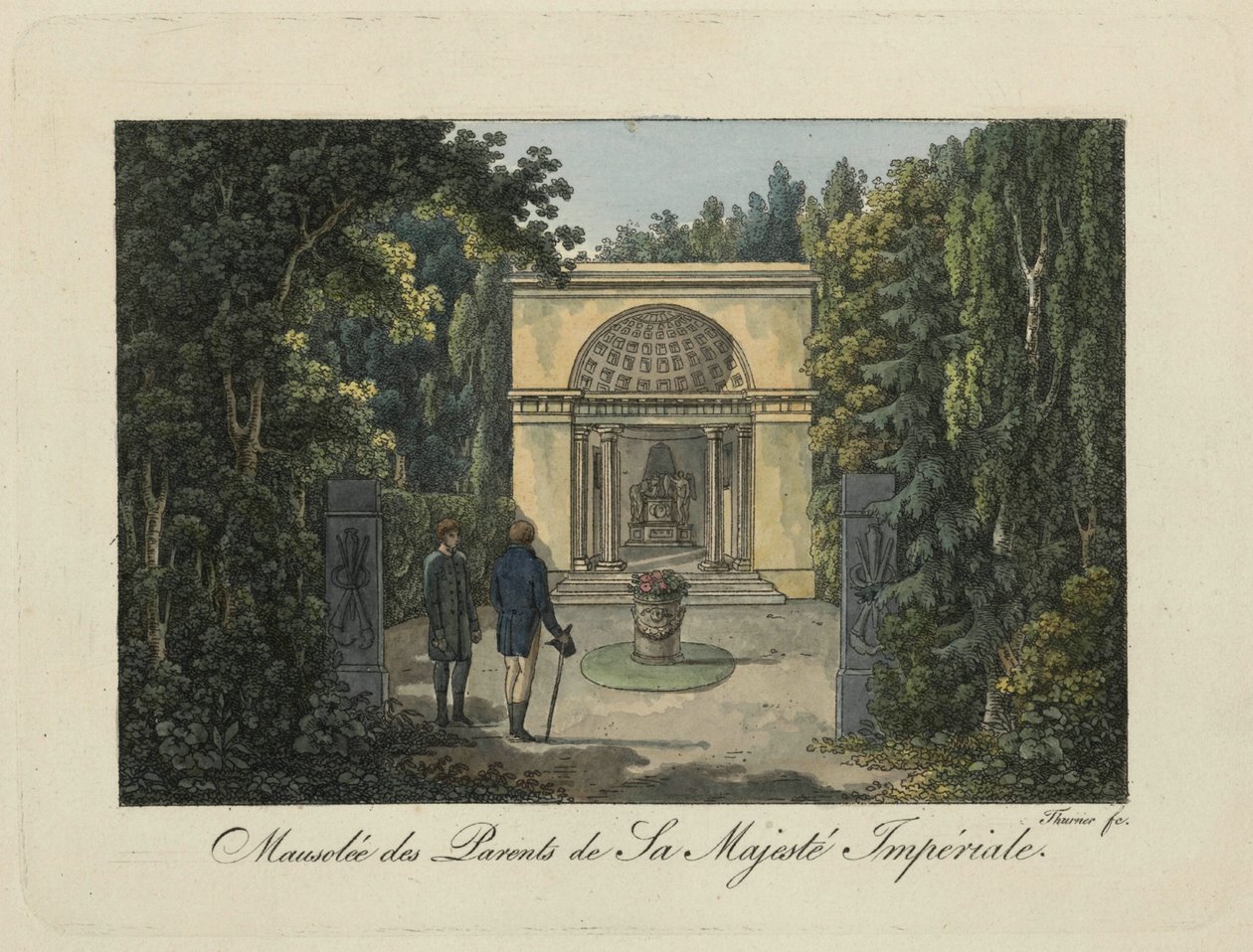 Monument to the Parents in Pavlovsk Park, 1810s. dani af Thurner